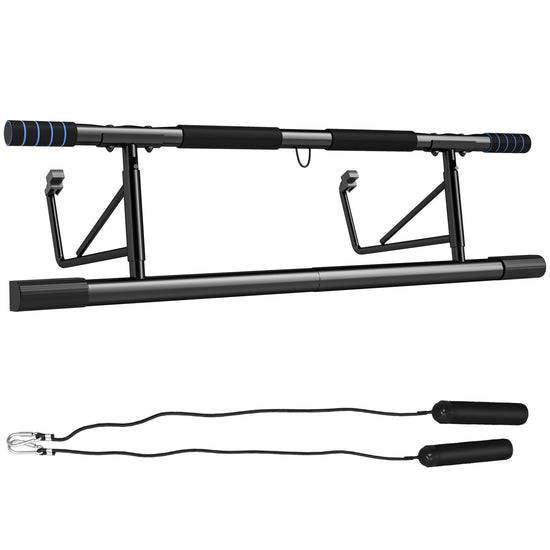 Pull-Up Bar, No-Drilling Chin-Up Bar, Push-Up Stand With Resistance Bands